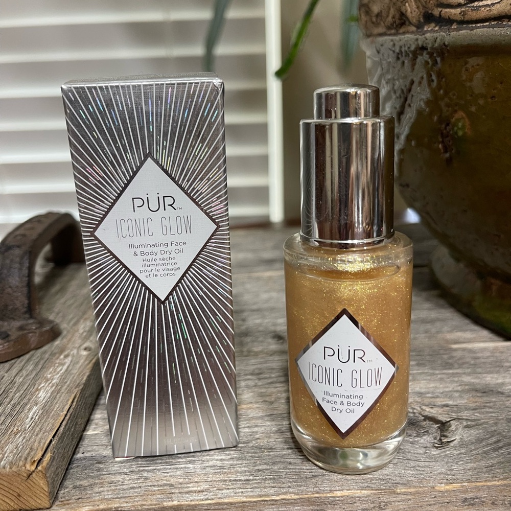 Pur Iconic Glow Illuminating Face & Body Dry Oil NIB 1 Oz